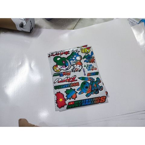 Tem sticker gấu quỷ bạo lực mã 201