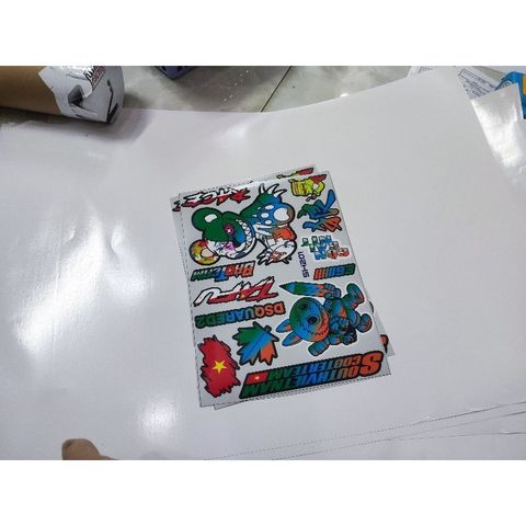 Tem sticker gấu quỷ bạo lực mã 201