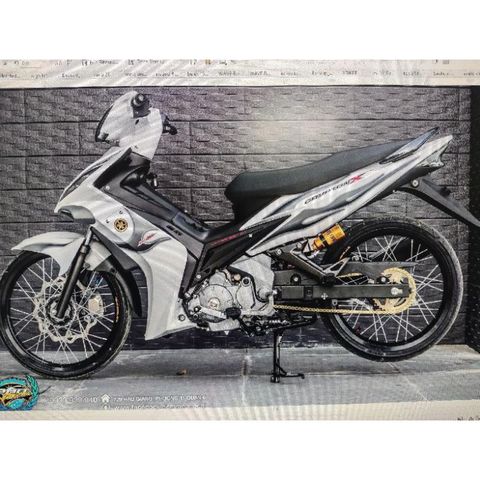 Tem Rời Ex Nhỏ Crypton X Dán Xe Trắng Xám Bạc  - Decal In Chất Lượng