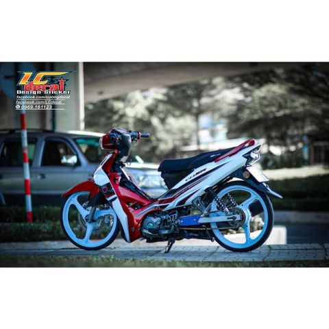 [Siêu Sale] [Giá hủy diệt] TEM RỜI mẫu Y11ZR 2022 cho Sirius xăng cơ đỏ trắng - không bay màu - dán chuẩn Quyen Decal