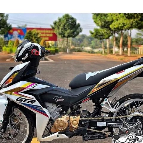 Tem Rời Honda Winner 150 GTR Trắng (Chất Liệu Crom)