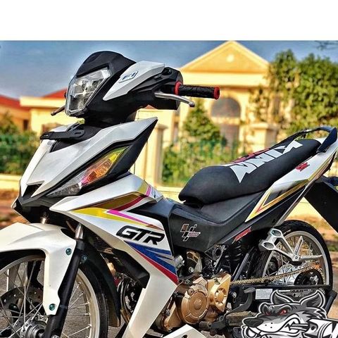 Tem Rời Honda Winner 150 GTR Trắng (Chất Liệu Crom)