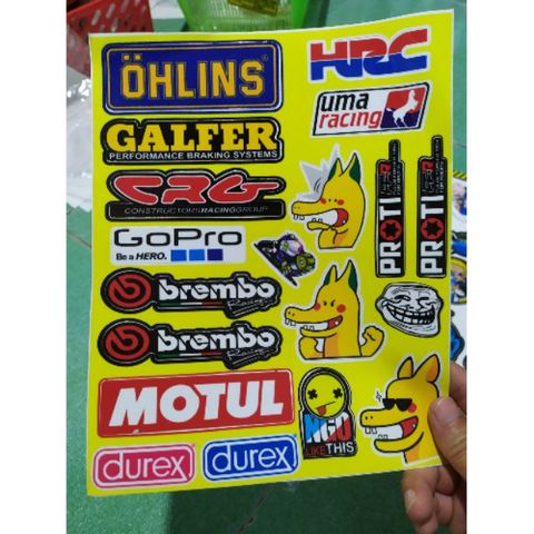 Tem Logo Sticker Duex, Motul, HRC