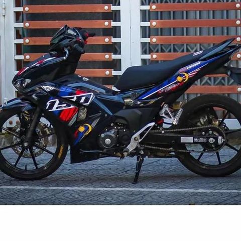 Tem Rời Honda Winner X V3 Phong Cách Cờ Malaysia  - Decal In Chất Lượng