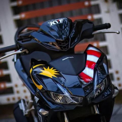Tem Rời Honda Winner X V3 Phong Cách Cờ Malaysia  - Decal In Chất Lượng