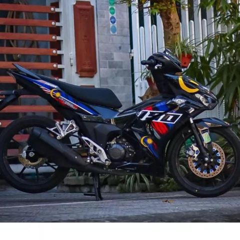 Tem Rời Honda Winner X V3 Phong Cách Cờ Malaysia  - Decal In Chất Lượng