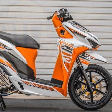 Tem Rời Honda Vario 150 Trắng Cam  - Decal In Chất Lượng