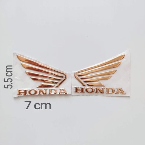 Logo Cánh Chim Honda Nhựa Dẻo Xi Nổi