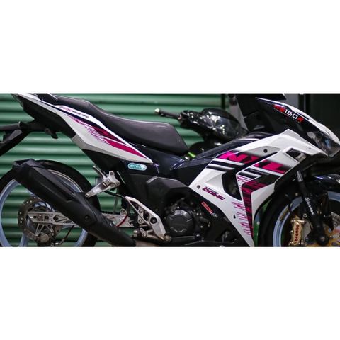 Tem Rời Dán Xe Winner V3 Mẫu Mới 2023 Sọc Hồng Trắng Đen Cực Chất, Tem Cao Cấp 3 Lớp Không Bay Màu 1 2