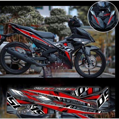 Tem rời Ex 150 mẫu mới full đen phối nhiều màu