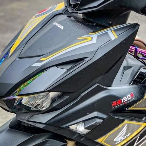 TEM DÁN GTR XE WINNER X V3 MÀU ĐEN VÀNG ĐỒNG - Decal Cao Cấp Nhất