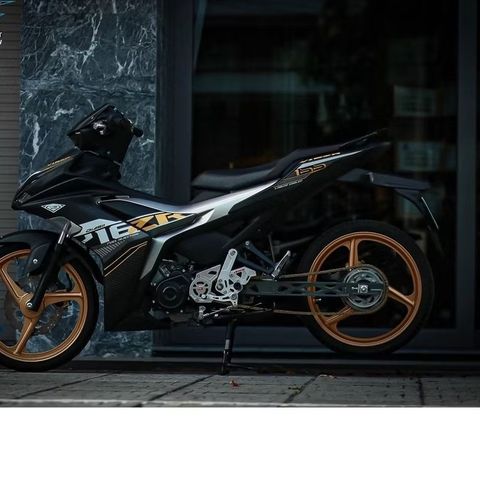 [FreeShip] [Siêu Sale] TEM RỜI mẫu Y16ZR vàng đồng cho Exciter 155 đen nhám - tem cao cấp không bay màu Quyen Decal