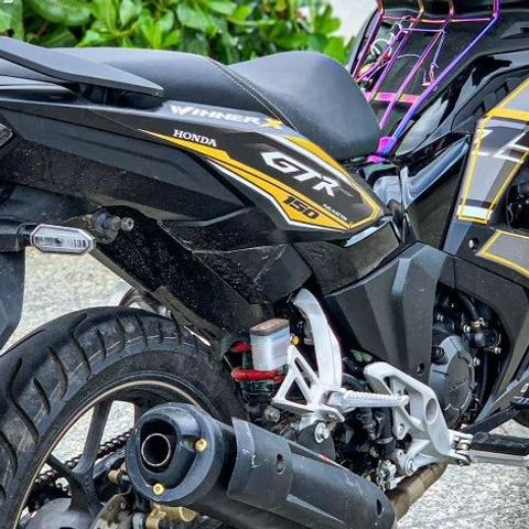 TEM DÁN GTR XE WINNER X V3 MÀU ĐEN VÀNG ĐỒNG - Decal Cao Cấp Nhất