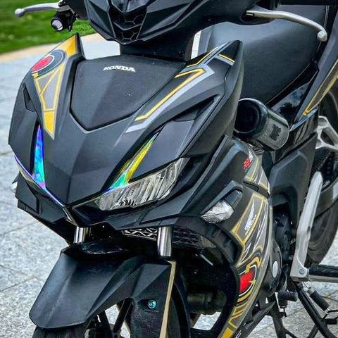 TEM DÁN GTR XE WINNER X V3 MÀU ĐEN VÀNG ĐỒNG - Decal Cao Cấp Nhất