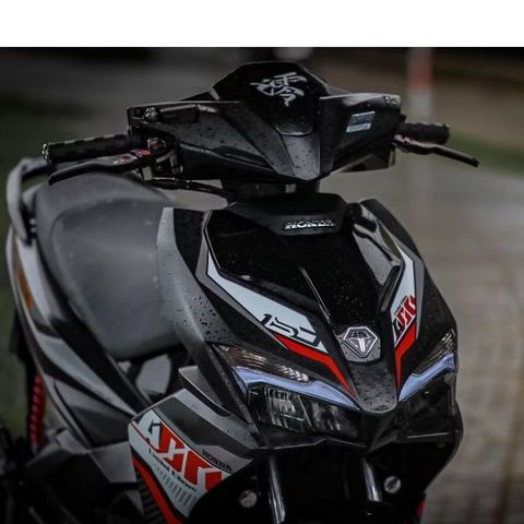 [FreeShip] TEM RỜI mẫu ADN đỏ trắng xám cho AirBlade đen - tem in cao cấp không bay màu Quyen Decal