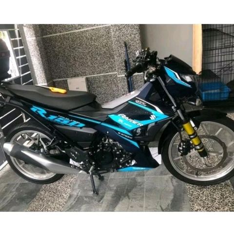 Tem Suzuki Raider R150 Xanh Đen 2018  - Decal In Chất Lượng
