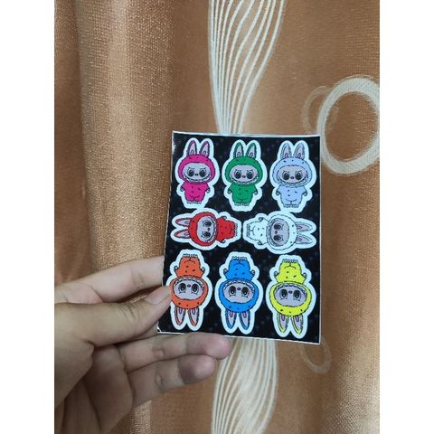 Tem logo Labubuu trang trí xe máy, điện thoại, laptop, dán mọi nơi