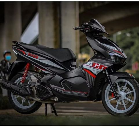 [FreeShip] TEM RỜI mẫu ADN đỏ trắng xám cho AirBlade đen - tem in cao cấp không bay màu Quyen Decal