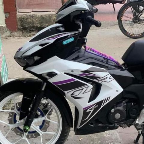 Tem Rời Winner X V3 GTR Trắng Tím  - Decal In Chất Lượng