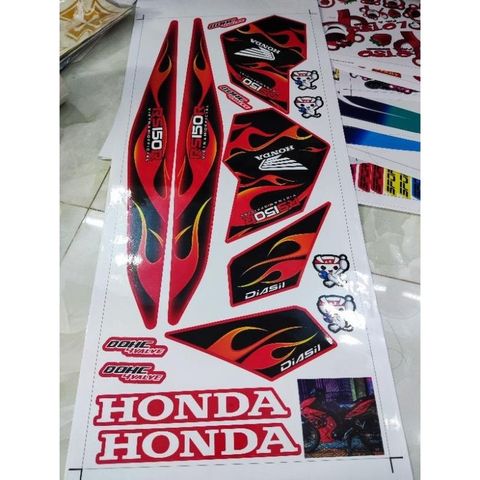 Tem Lửa Winner X V3 Dán Xe Đỏ - Tem Rời 2023  - Decal In Chất Lượng