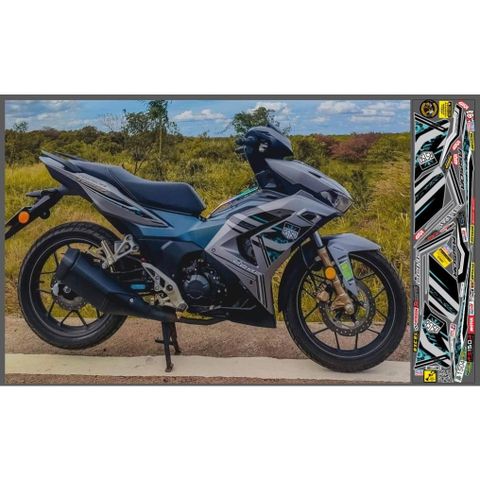 TEM DÁN RS150R XE WINNER X V3 MÀU BẠC - Decal Cao Cấp Nhất