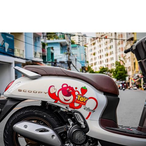 [FreeShip] [Ảnh thật] Tem rời Scoopy - Mẫu gấu dâu nổi bật - Chuẩn From cực đẹp Quyen Decal
