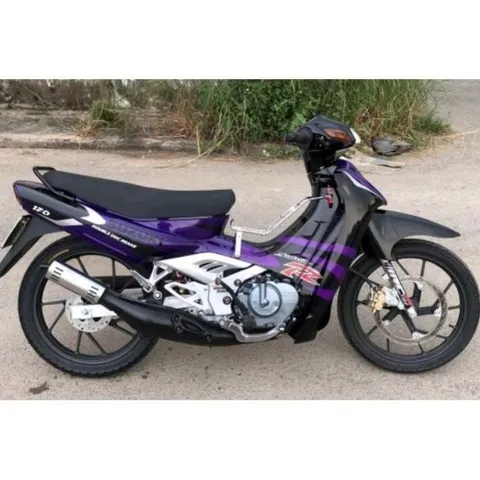 Tem Suzuki Satria 2000 Tím Đen  - Decal In Chất Lượng