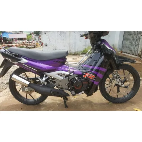 Tem Suzuki Satria 2000 Tím Đen  - Decal In Chất Lượng