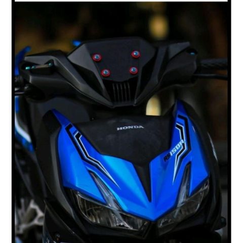 Tem Rời Winner X V2 Rs150 Xanh Đen Kiểu Khói  - Decal In Chất Lượng
