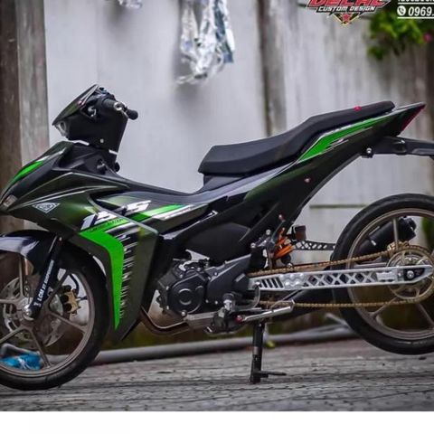 Tem Rời Ex 155 Dán Xe Xanh Rêu  - Decal In Chất Lượng
