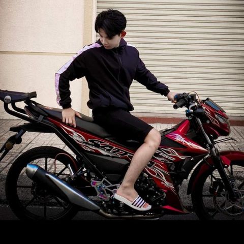 tem rời satria lửa  full đỏ candy mới