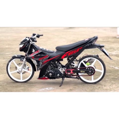 tem rời satria F150 full đen phối nhiều màu