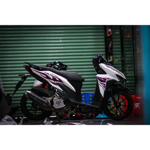 tem rời vario trắng lửa tím phối đẹp , tem 3 lớp bền màu - Decal Cao Cấp Nhất