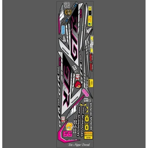 tem xe gtr winner v1 màu đen 👉chế tem theo yêu cầu giá rẻ - Decal Cao Cấp Nhất