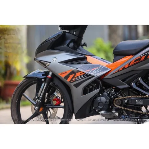 Tem exciter 150 zin bạc cam, màu chuẩn