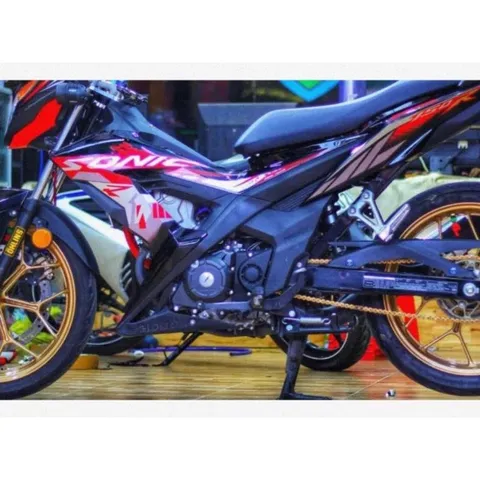 Tem Rời Honda Sonic 150R Dán Xe Đỏ Đen - Mẫu Mới  - Decal In Chất Lượng