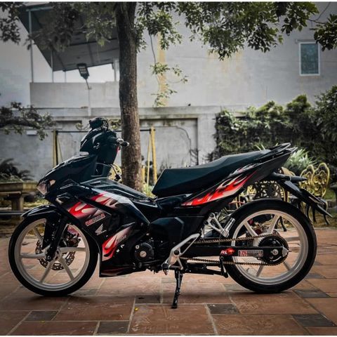 TEM LỬA RS150R WINNER X V3 MÀU ĐEN - Decal Cao Cấp Nhất