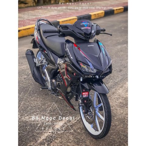 tem rs 150 xe winner X màu đen [TEM XE WINNER X RS150 GIÁ RẺ] 👉chế tem theo yêu cầu giá rẻ. - Decal Cao Cấp Nhất