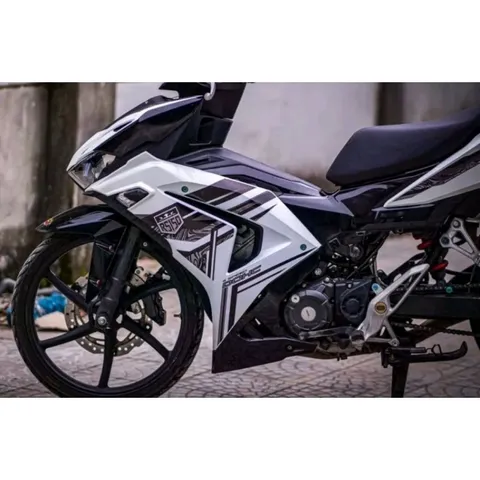 Tem Rời Honda Winner X V3 Hoa Văn Đen - Decal Trong Dán Được Nhiều Màu Xe  - Decal In Chất Lượng