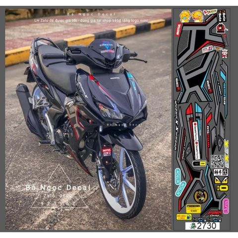 tem rs 150 xe winner X màu đen [TEM XE WINNER X RS150 GIÁ RẺ] 👉chế tem theo yêu cầu giá rẻ. - Decal Cao Cấp Nhất