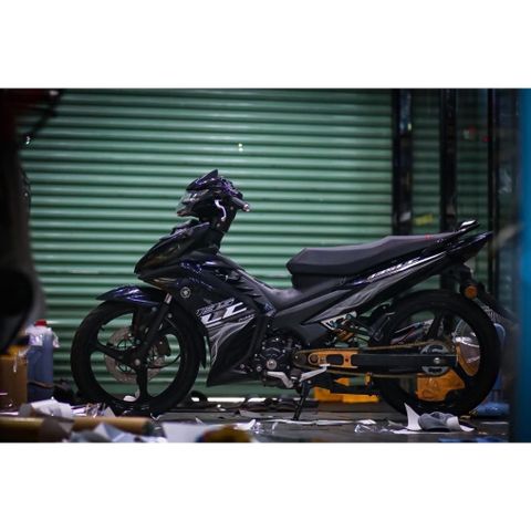tem rời exciter 135 lc trắng đen kiểng đẹp  2023 , tem 3 lớp bền màu - Decal Cao Cấp Nhất