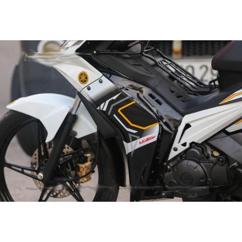 Tem rời Exciter 2010 trắng đen sọc vàng, in sắc nét, 3 lớp không phai màu CM00083 1 2