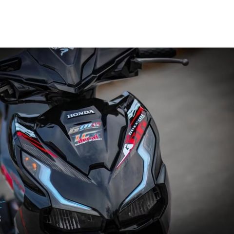 [FreeShip] [Ảnh thật] Tem rời xe AirBlade - mẫu Special Edition ADN đỏ dán xe đen - không bay màu Quyen Decal