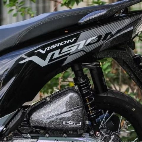 tem rời vision đen bóng mẫu chế đẹp 2023 mẫu mới , tem 3 lớp bền màu - Decal Cao Cấp Nhất