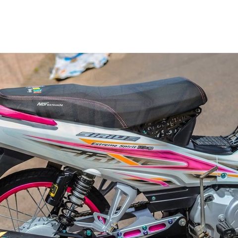 Tem Rời Dán Xe Sirius Mẫu Móc Nhọn Trắng Hồng Cực Đẹp, Hàng 3 Lớp Chất Lượng Cao Quyen Decal