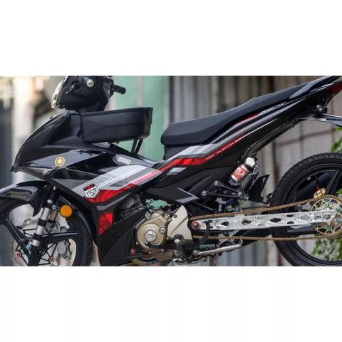 Tem Rời Ex 150 Y15ZR 2022 Đỏ Đen Hoa Văn  - Decal In Chất Lượng
