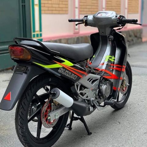 Tem Satria 2000 Đen Xám Xi Măng  - Decal In Chất Lượng