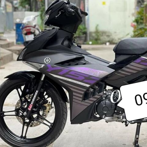 Tem Rời Yamaha Exciter 150 Y15ZR Đen Phối Tím  - Decal In Chất Lượng