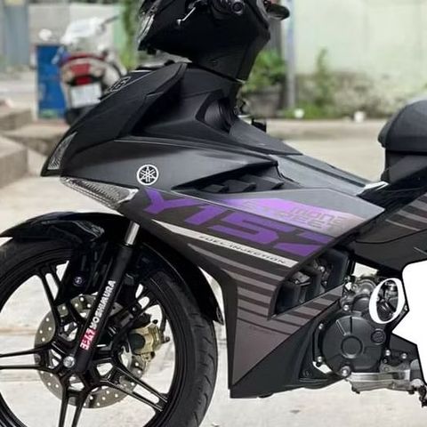 Tem Rời Yamaha Exciter 150 Y15ZR Đen Phối Tím  - Decal In Chất Lượng