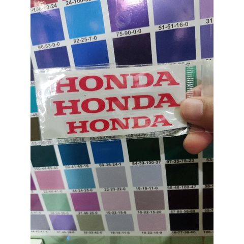 Combo 3 Tem Chữ Honda Chìm